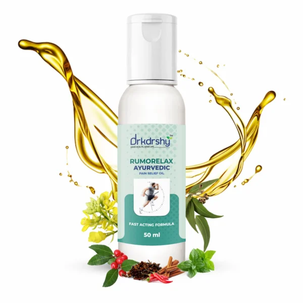 drkdrshy Pain Relief Oil | Ayurvedic Massage Oil for Joint, Back, Knee & Muscle Pain | Fast Absorbing, Herbal Formula for Men & Women | Natural Hotsteam Therapy(50 ml (Pack of 1))